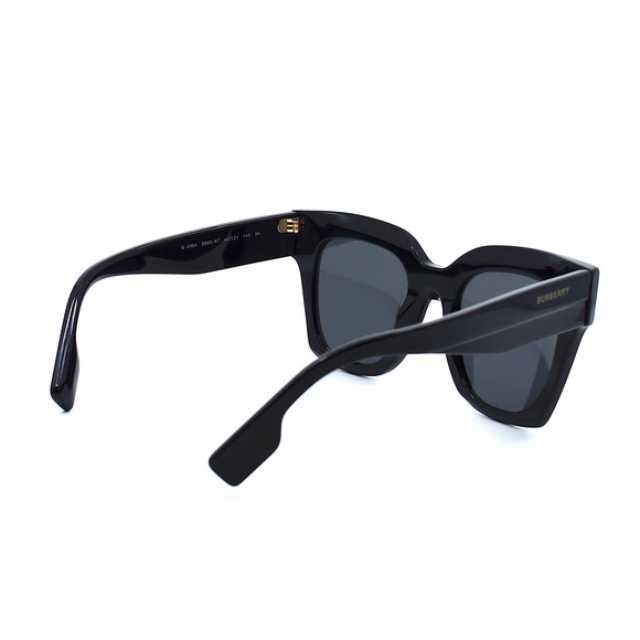 NEW BURBERRY KITTY BE4364 BLACK DARK GREY AUTHENTIC SUNGLASSES - Picture 5 of 14